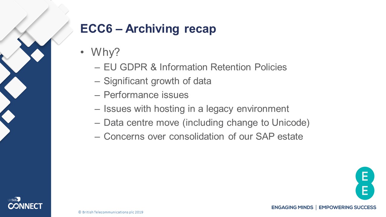 ECC6 Archiving recap | TJC Group