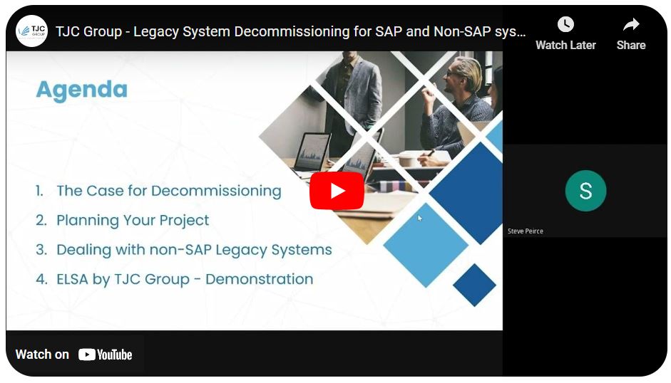 Webinar TJC Group - All you need to know about Legacy System Decommissioning