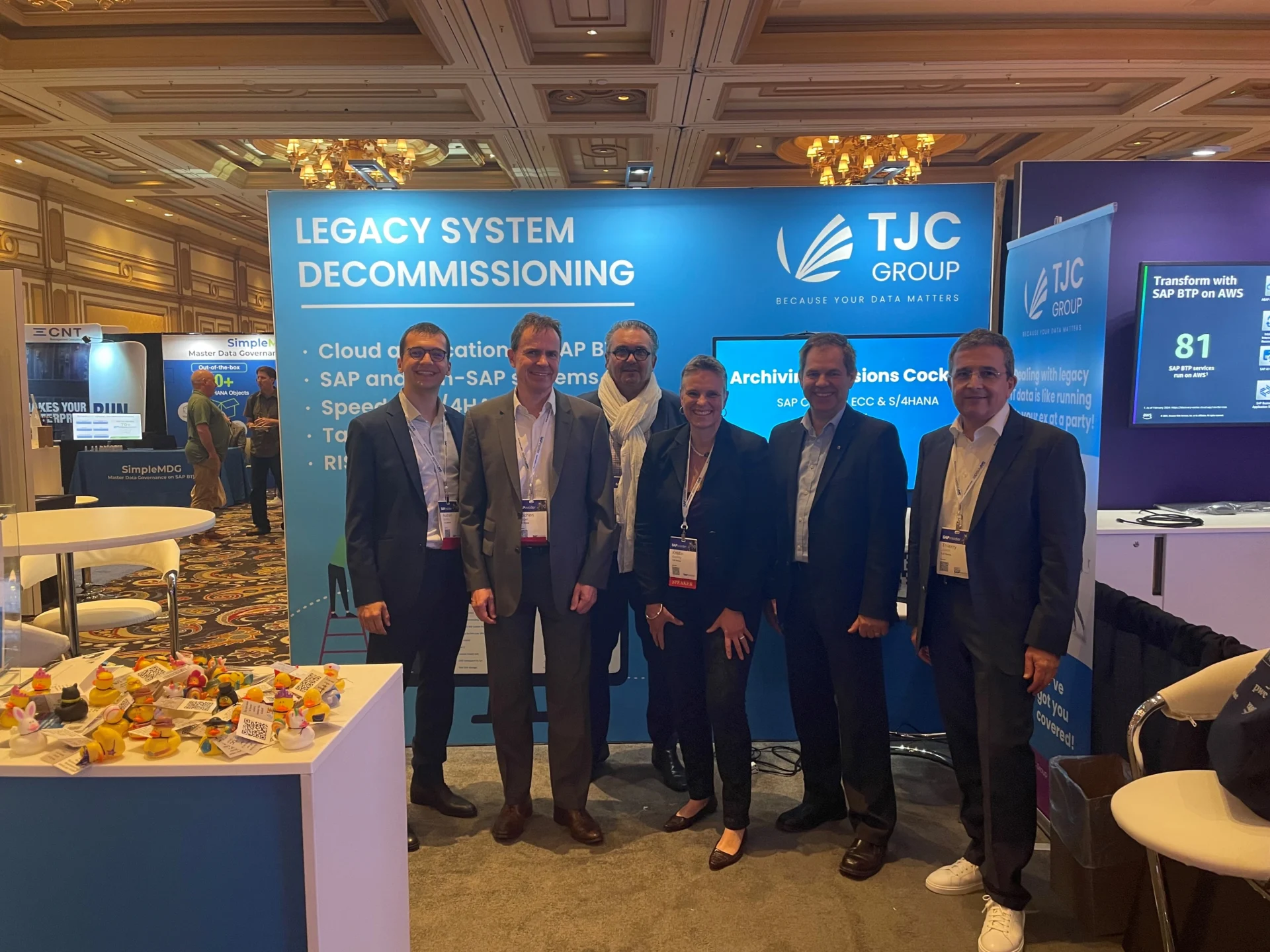 TJC Americas and TJC Group management at SAPinsider Vegas 2024